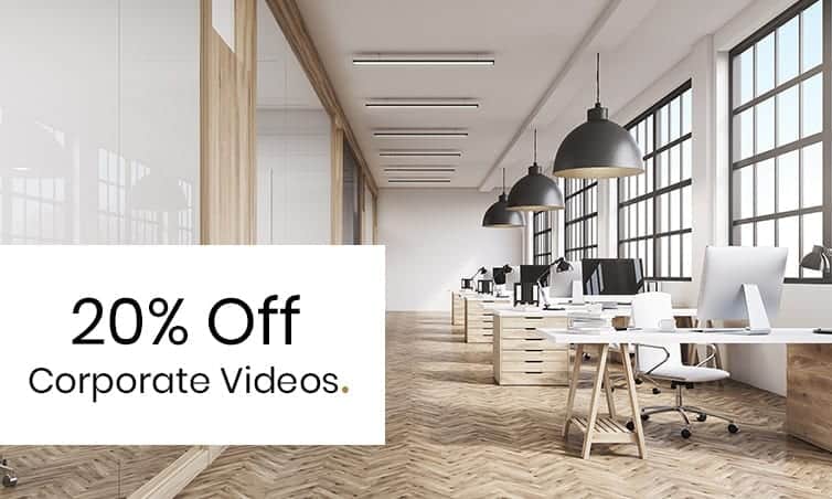 20% off corporate videos discount offer 20% Off Corporate Videos