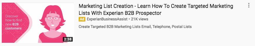 Google Ads YouTube/In-Display Advert Google Ads YouTube/In-DisplayAdvert