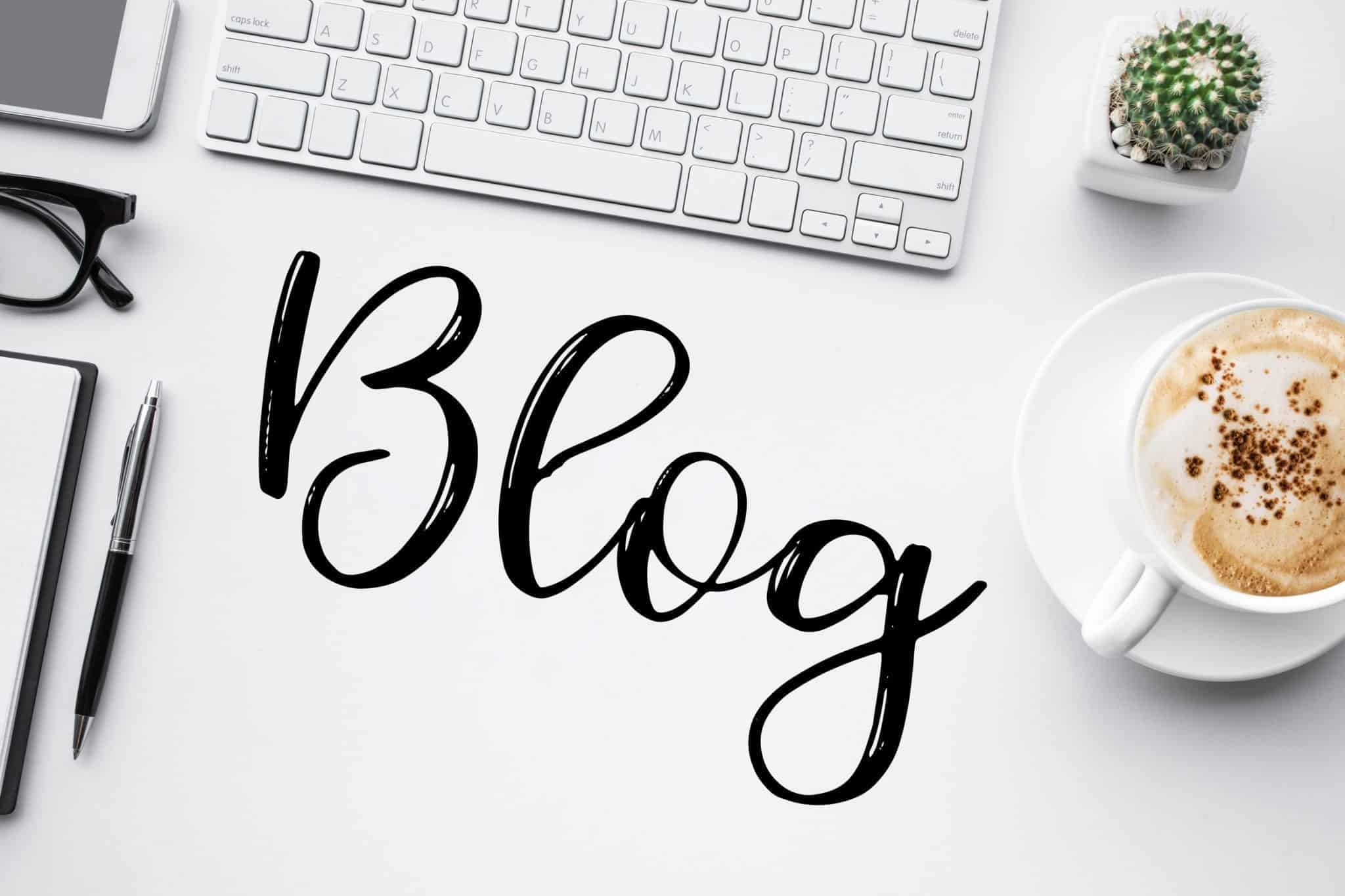 Blog page section Marketing with blogs