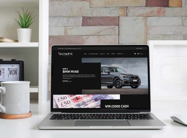 Raffle and competition web design