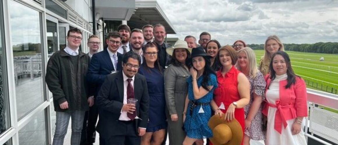 Blue Whale Media team at the Haydock race course