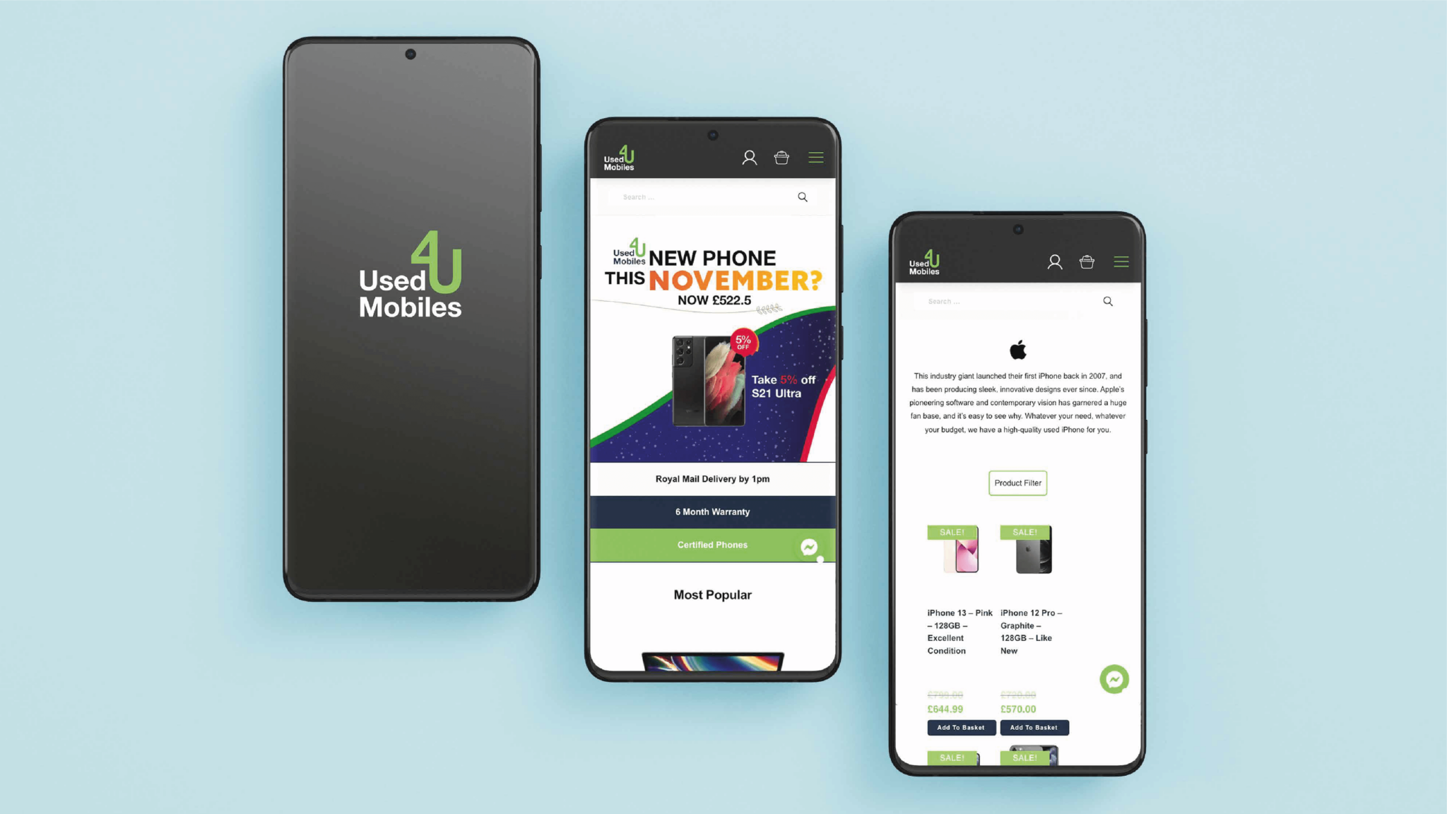 Used Mobiles 4U – Logo Design