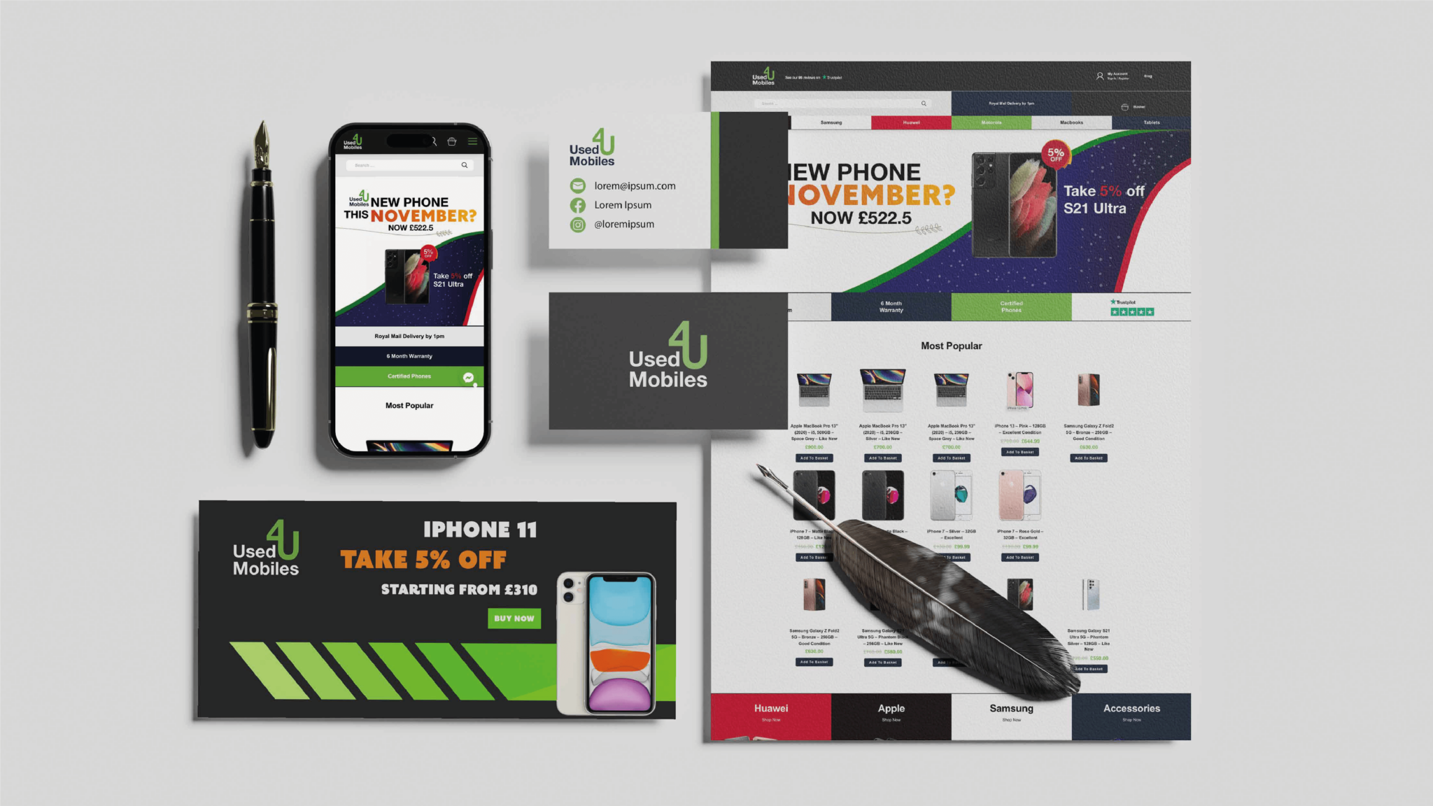 Used Mobiles 4U – Logo Design