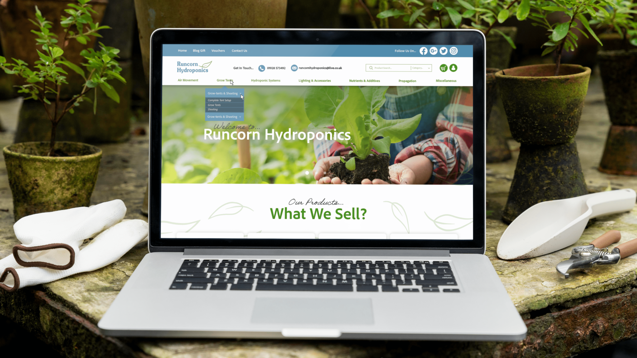 Runcorn Hydroponics – Website Designs