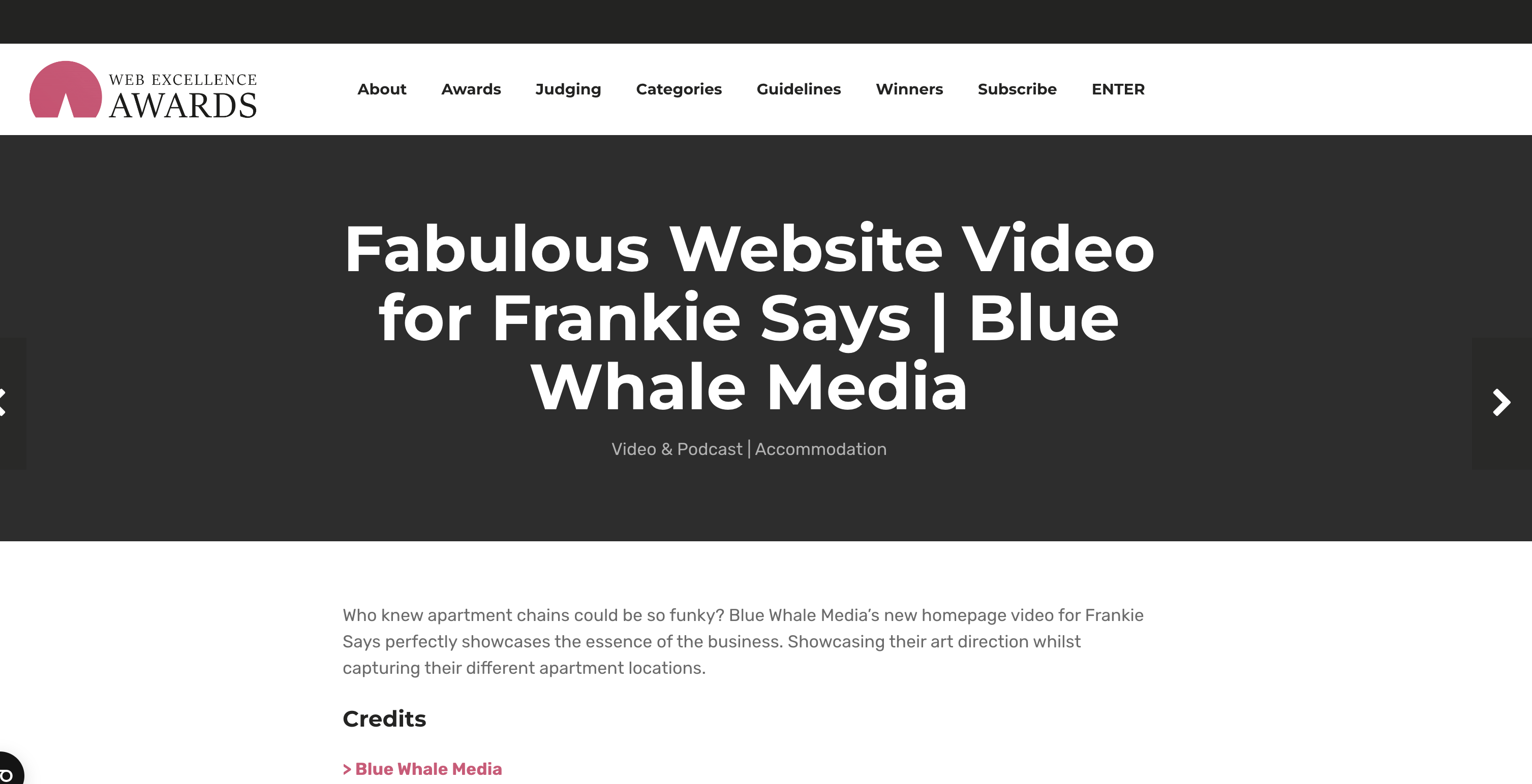 Fabulous Website Video for Frankie Says