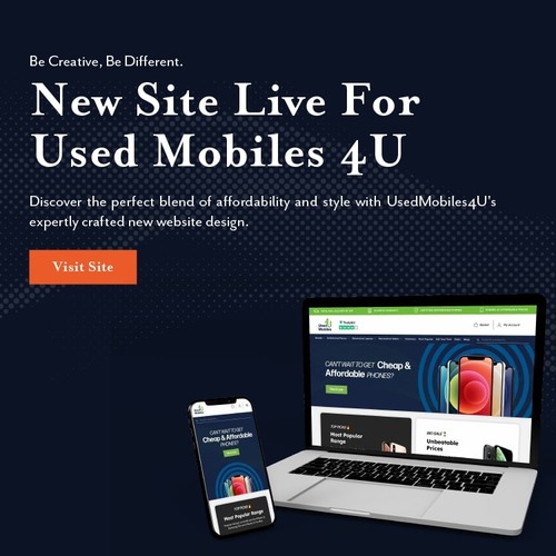 New Site Live For Used Mobiles 4 U. Discover the perfect blend of affordability and style with Used Mobile 4 U's expertly crafted new website design by Blue Whale Media.