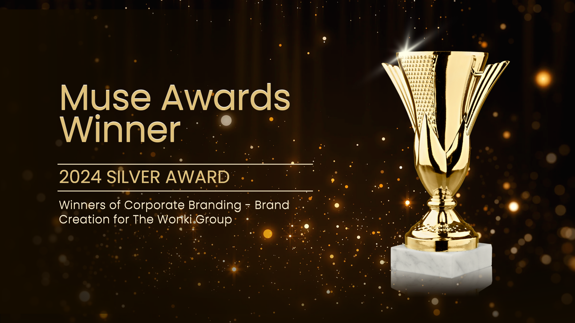 Blue Whale Media Wins the Muse Awards 2024 Silver Award for Corporate Branding - Wonki Collective