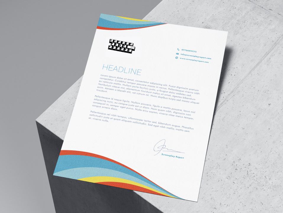 Screenplay Stationary