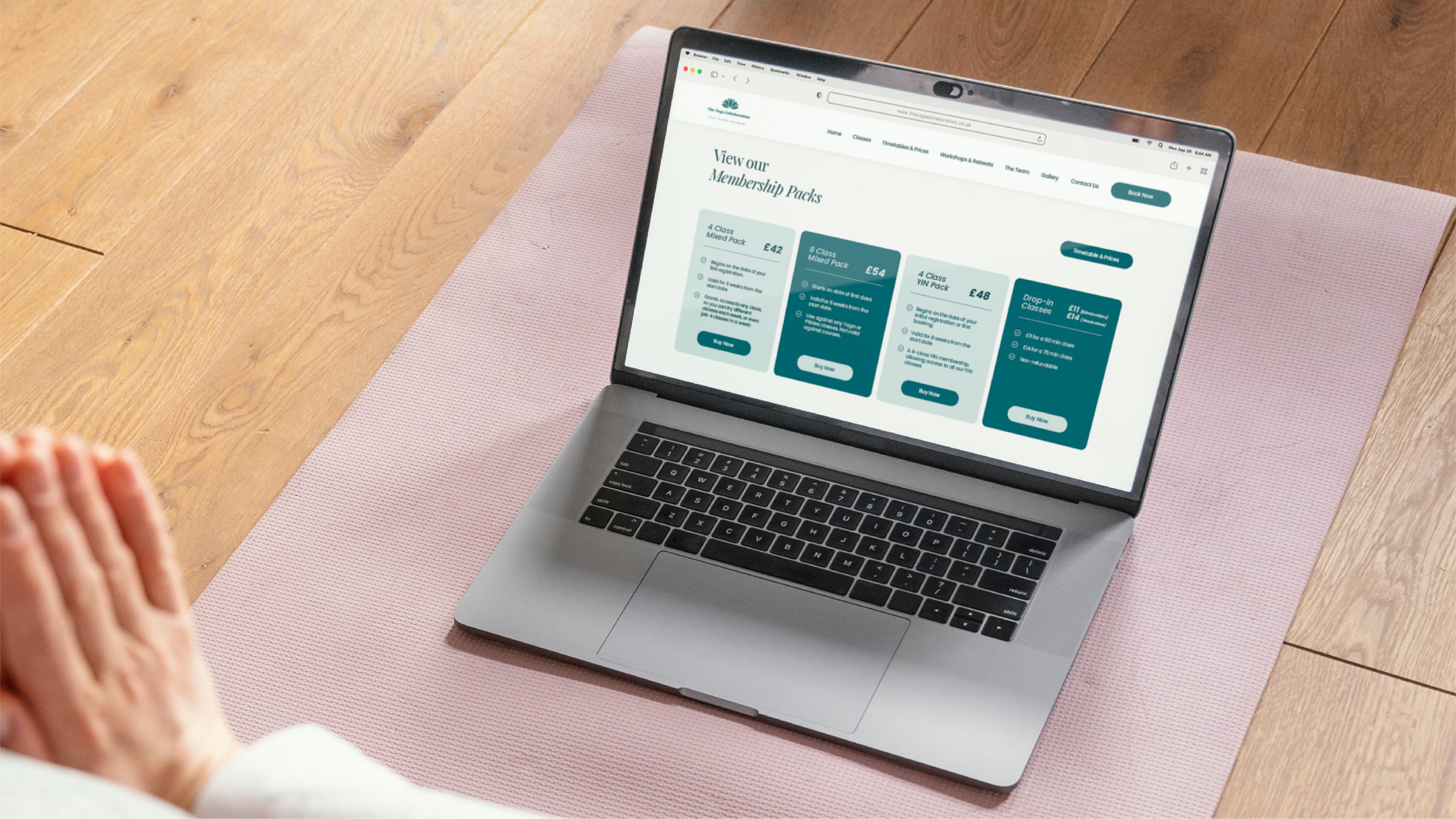 The Yoga Collaboration Website Design