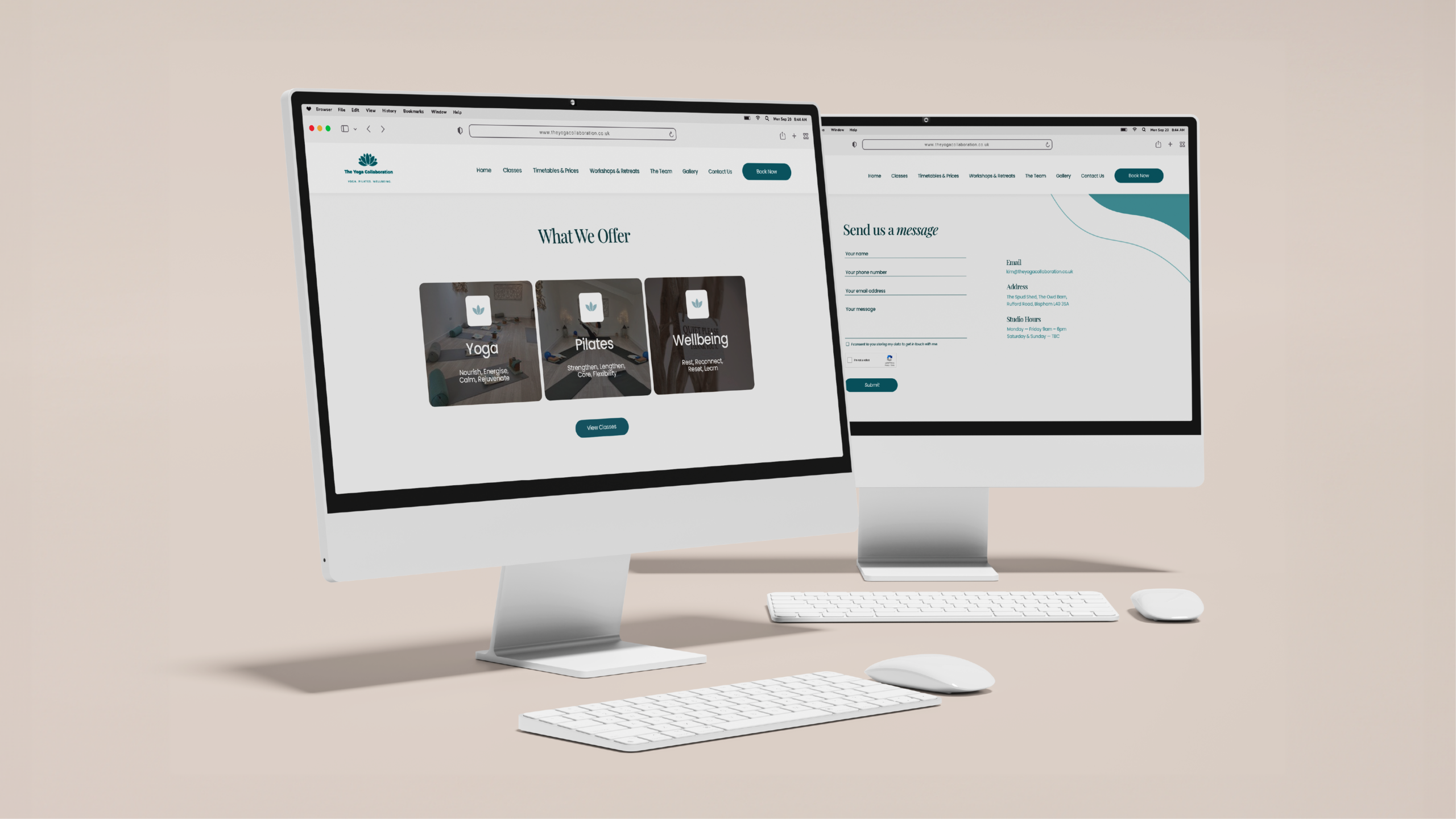 The Yoga Collaboration Website Design