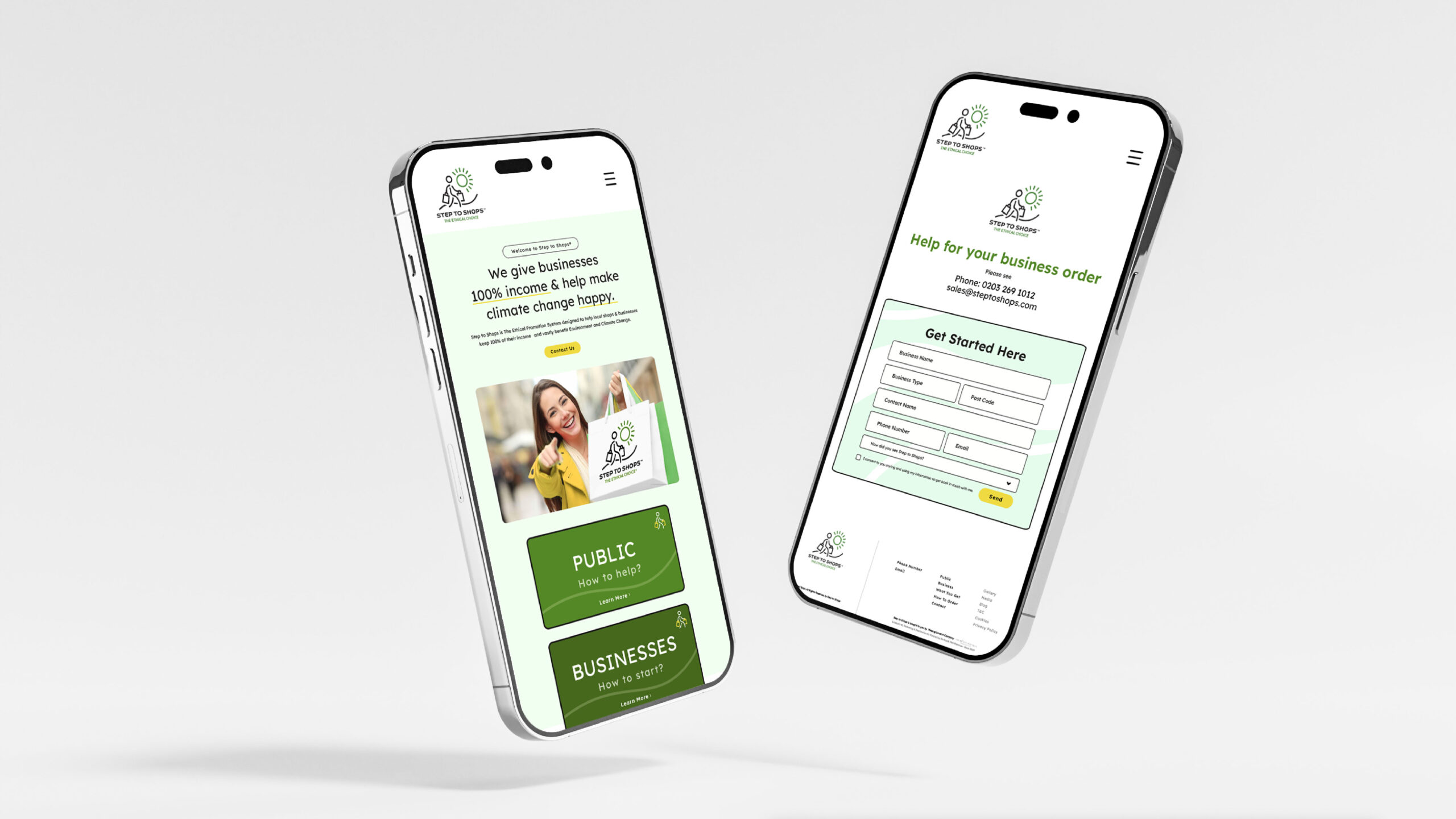 Step to Shops Website Design